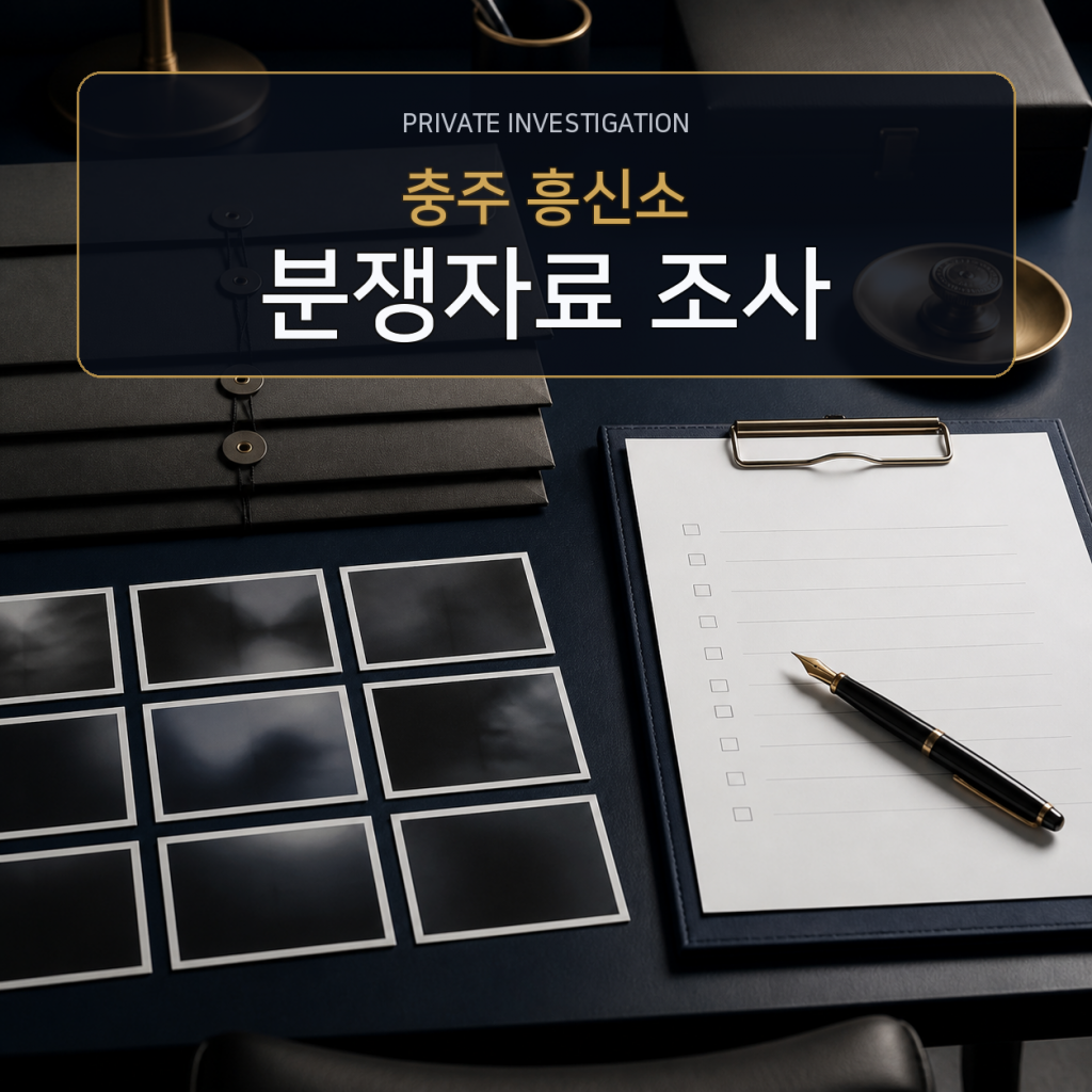 충주 분쟁자료 조사 전문 흥신소
